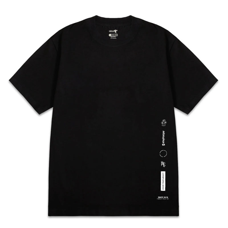 Jual Baju Basket Stay Hoops Leave Your Legacy Black Original Apl-1730-Tee-Blk - hoopspoint.com