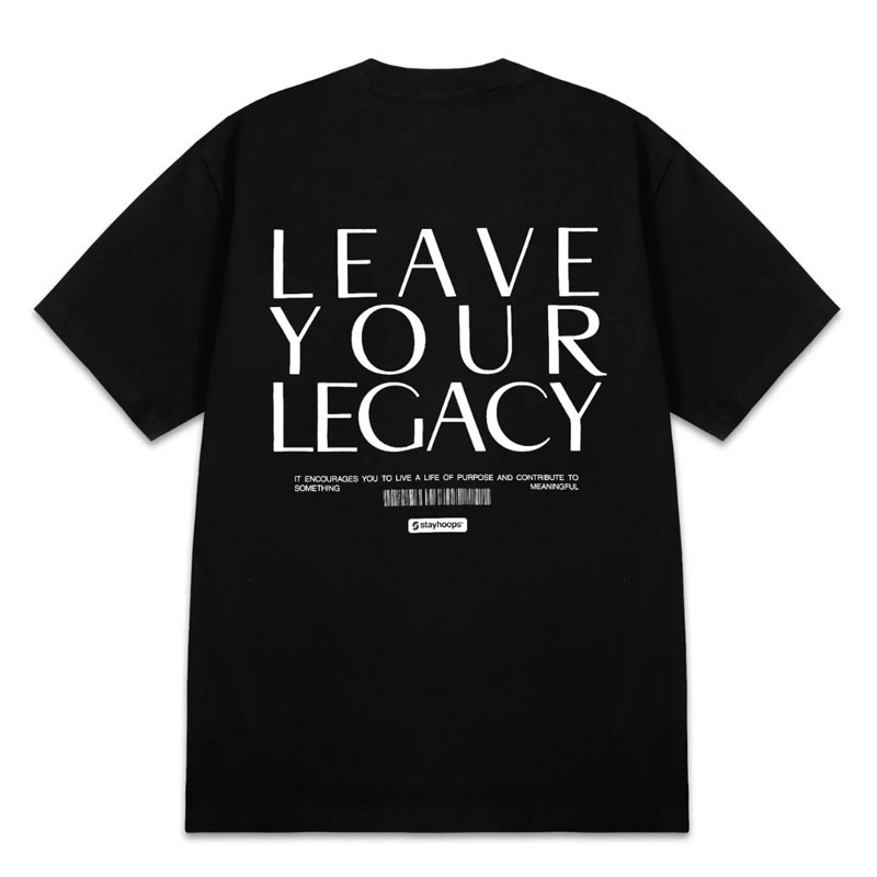 Jual Baju Basket Stay Hoops Leave Your Legacy Black Original Apl-1730-Tee-Blk - hoopspoint.com
