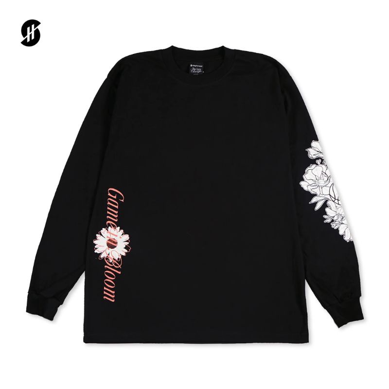 Jual Baju Basket Stay Hoops Court In Bloom Black Original Apl-1763-Lsl-Blk - hoopspoint.com