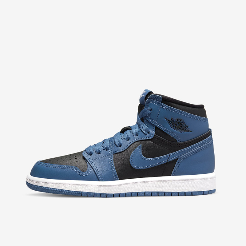 Jual Sepatu Sneakers Anak Air Jordan Aj 1 Retro High Og Anak Dark Marina Blue Original Aq2664-404 - hoopspoint.com