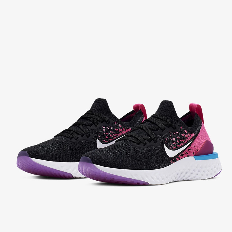 Jual Sepatu Lari Anak Nike Epic React Flyknit 2 Gs Black Pink Original Aq3243-016 - hoopspoint.com