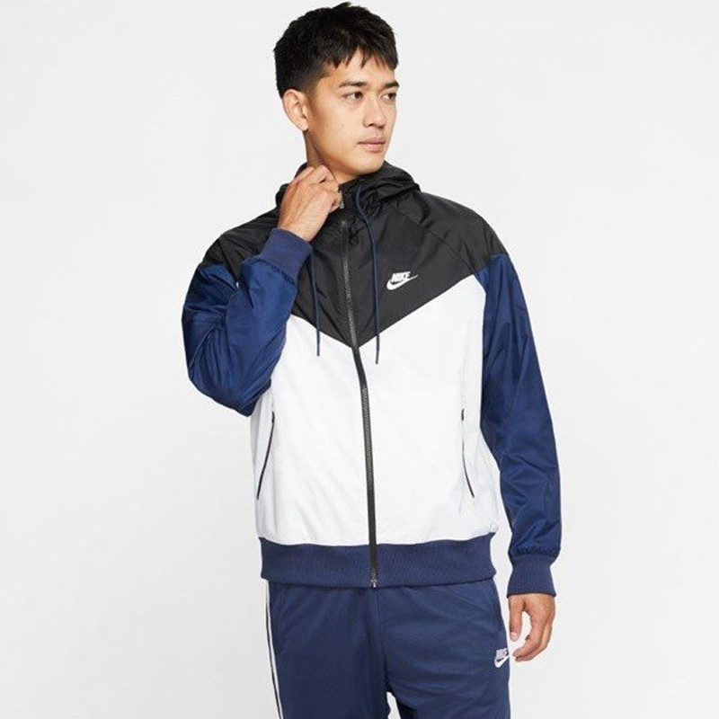 Jual Baju Lari Nike Sportswear Windrunner Hooded Jacket Midnight Navy Original Ar2192-102 - hoopspoint.com
