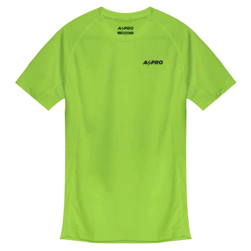 Jual Baju Lari Wanita Aspro Women Race Raglan Tee Running Jersey Neon Green Original Asp-004 - hoopspoint.com