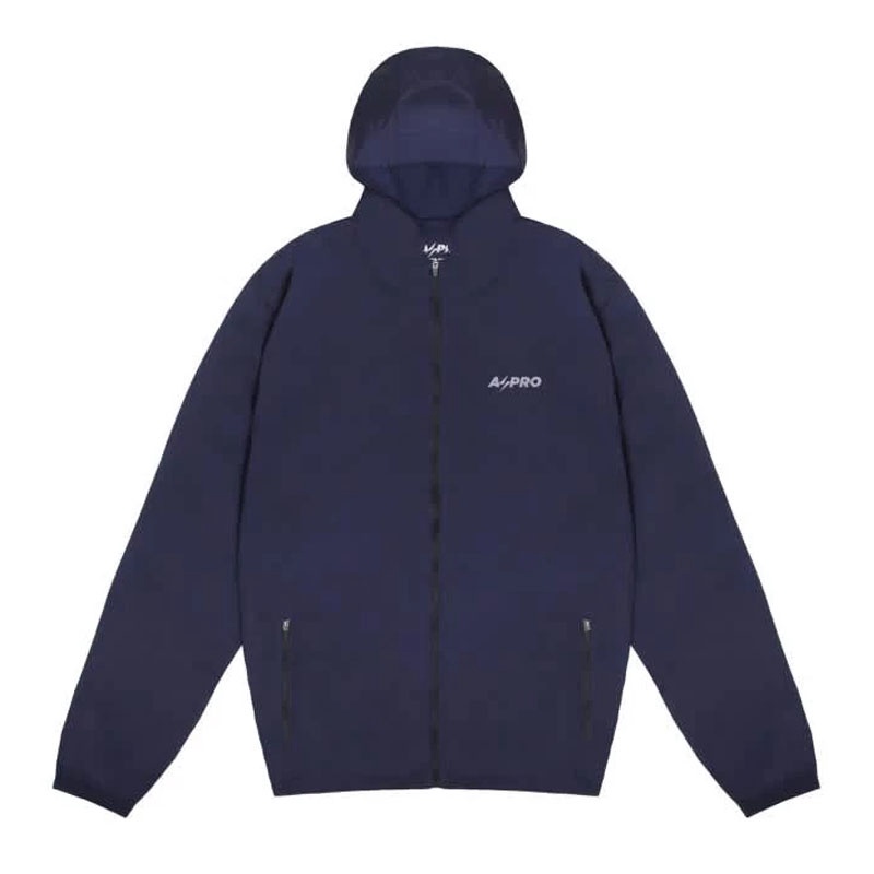 Jual Baju Lari Aspro Jacket Windbreaker Pocketable Blue Navy Original Asp-010 - hoopspoint.com
