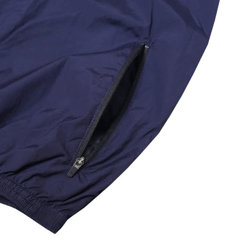 Jual Baju Lari Aspro Jacket Windbreaker Pocketable Blue Navy Original Asp-010 - hoopspoint.com