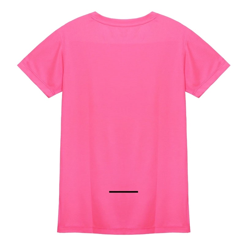 Jual Baju Lari Wanita Aspro Women Race Tee Running Jersey Waffle Neon Pink Original Asp-033 - hoopspoint.com