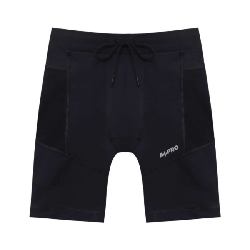 Jual Celana Lari Aspro Compression Pocket Black Original Aspro-Compression-Blk - hoopspoint.com