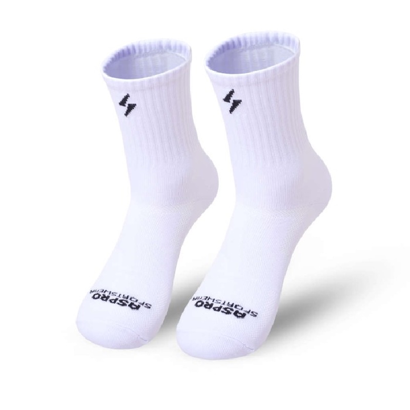 Jual Kaos Kaki Lari Aspro Aspro Mid Strike Socks White Original Aspro-Midstrike-Socks-Wht - hoopspoint.com