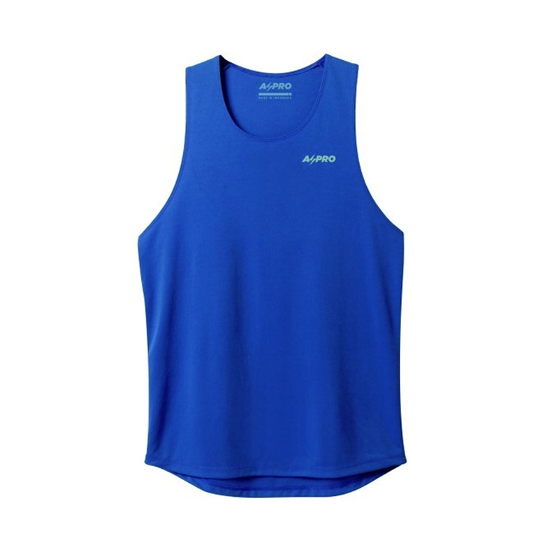 Jual Baju Lari Aspro Aspro Singlet Blue Original Aspro-Singlet-Bl - hoopspoint.com