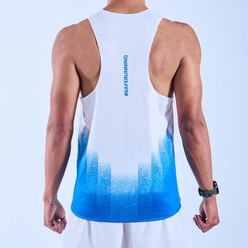 Jual Baju Lari Aspro Aspro Singlet Bts White-Blue Original Aspro-Singlet-Bts-Wb - hoopspoint.com