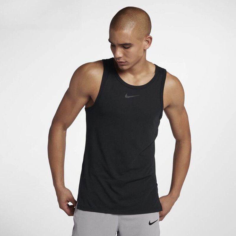 Jual Baju Training Nike Breathe Elite Sleeveless Top Black Original At3396-010 - hoopspoint.com