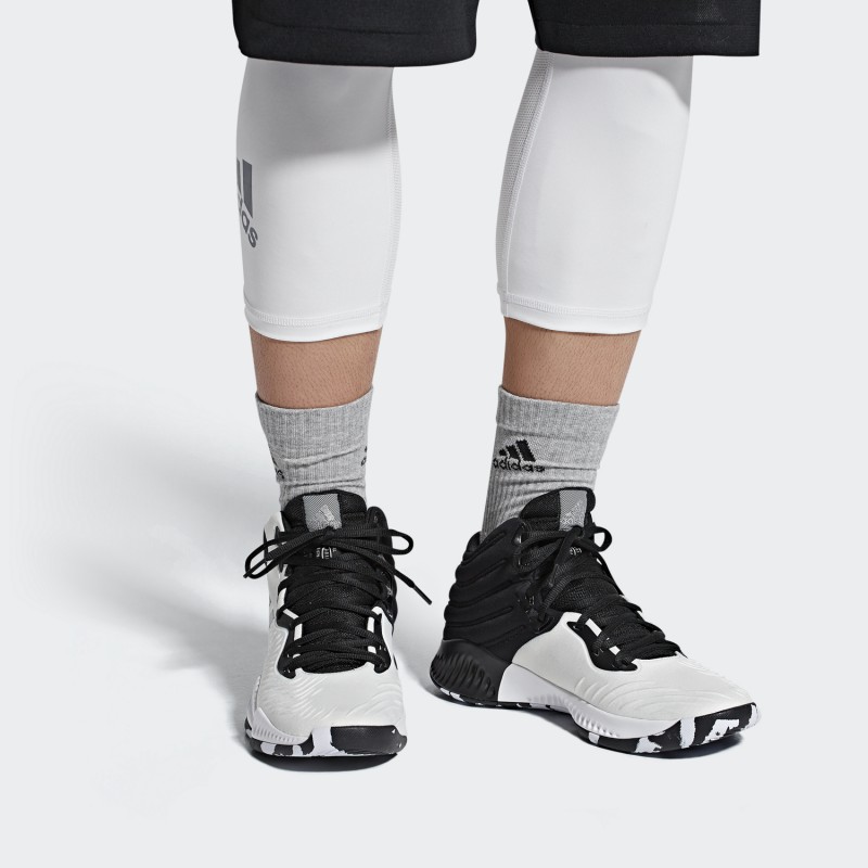 Jual Sepatu Basket Adidas Mad Bounce 2018 Black White Original B41873 - hoopspoint.com