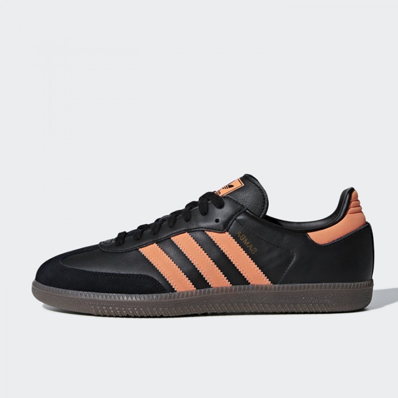 Jual Sepatu Sneakers Adidas Samba Og Black Orange Original B75804 - hoopspoint.com