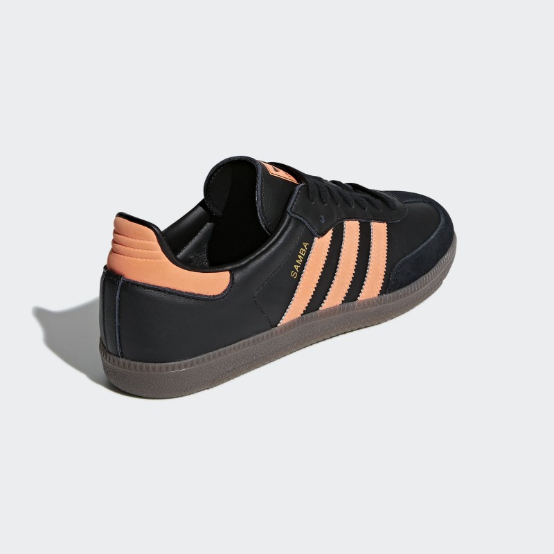 Jual Sepatu Sneakers Adidas Samba Og Black Orange Original B75804 - hoopspoint.com
