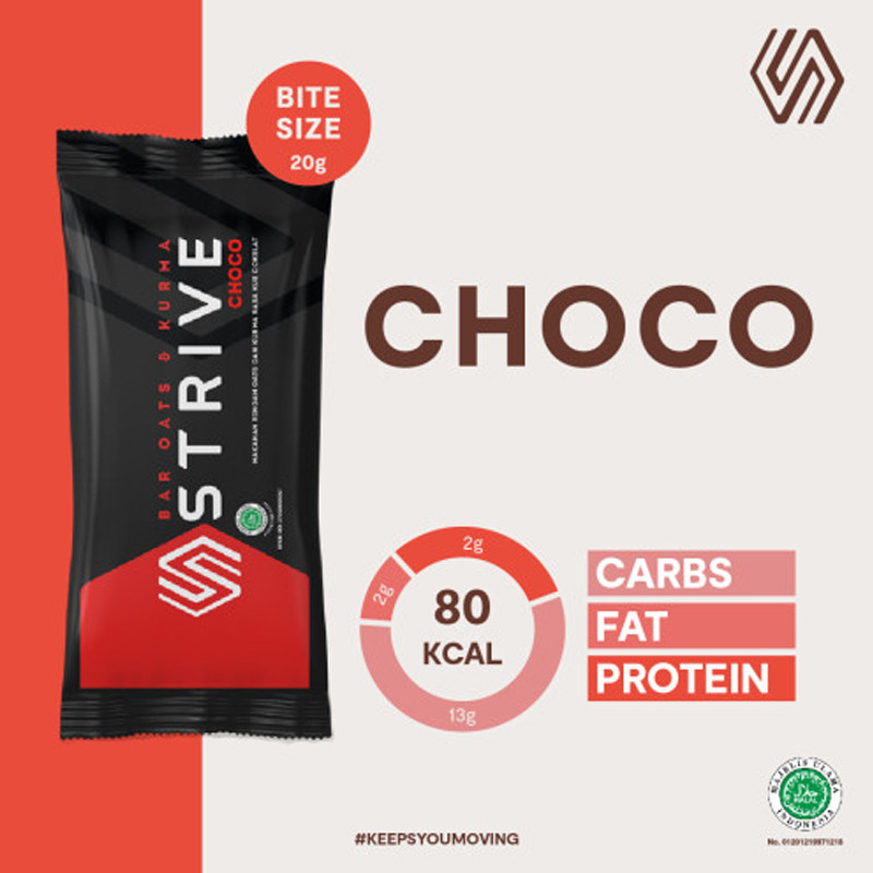 Jual Suplemen Lari Strive Energy Bar Bite Size Choco Multicolor Original Barbite-Choco - hoopspoint.com