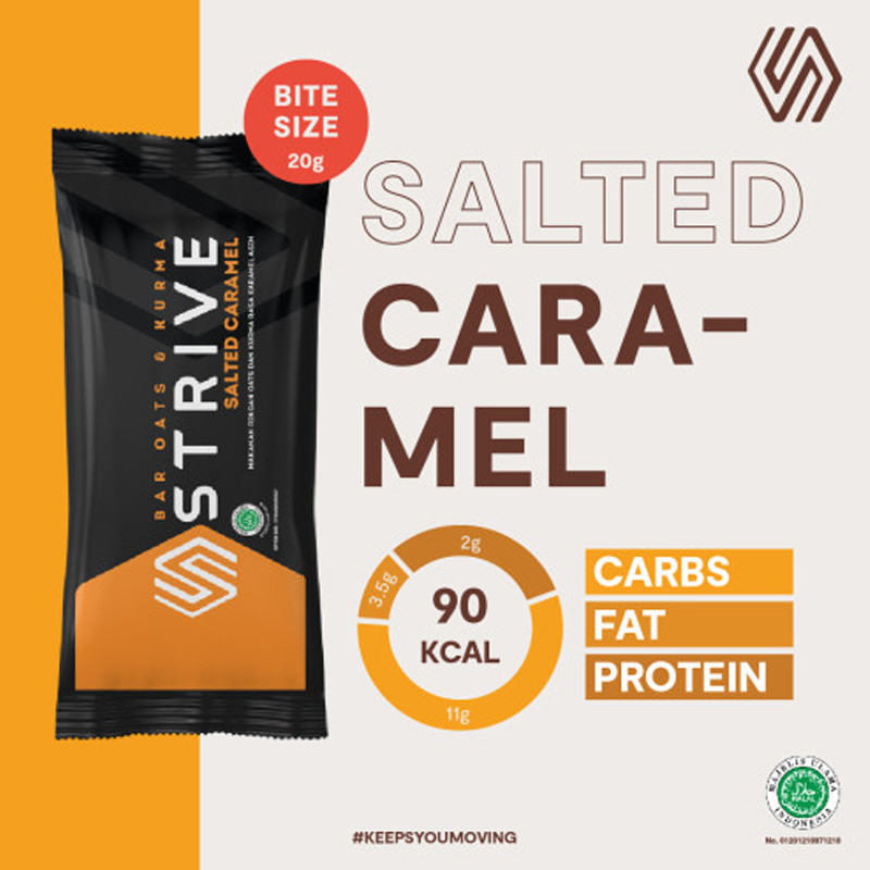 Jual Suplemen Lari Strive Energy Bar Bite Size Salted Caramel Multicolor Original Barbite-Scaramel - hoopspoint.com