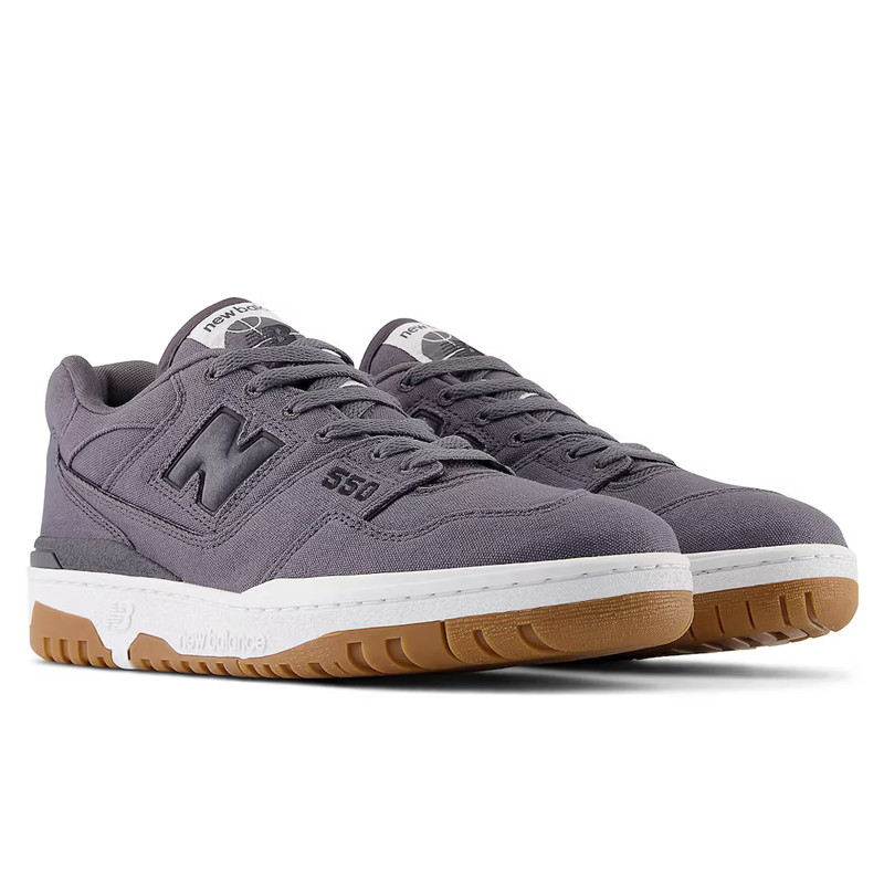 Jual Sepatu Sneakers New Balance 550 Canvas Pack Grey Original Bb550Cvb - hoopspoint.com