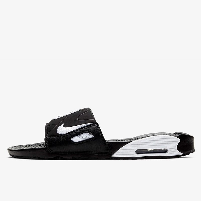 Jual Sandal Sneakers Nike Air Max 90 Slide Black White Original Bq4635-002 - hoopspoint.com