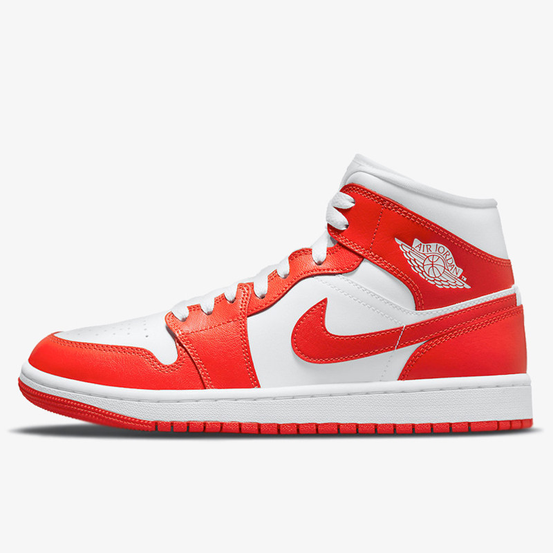 Jual Sepatu Sneakers Wanita Air Jordan Wmns Aj 1 Mid Orange Original Bq6472-116 - hoopspoint.com