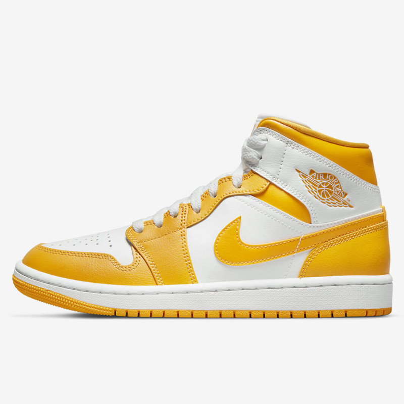 Jual Sepatu Sneakers Wanita Air Jordan Wmns Aj 1 Mid University Gold Original Bq6472-117 - hoopspoint.com