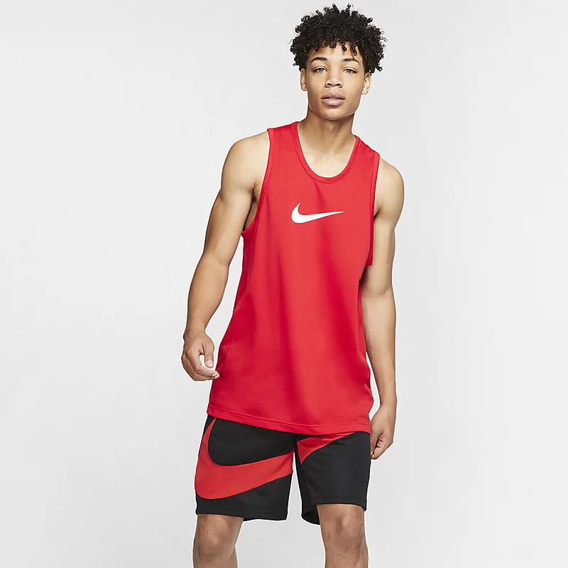 Jual Baju Basket Nike Dri-Fit Crossover Sleeveless Tee Red Original Bv9388-657 - hoopspoint.com