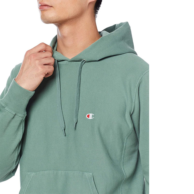 Jual Baju Sneakers Champion Logo Hoodie Green Original C3-R110-As - hoopspoint.com