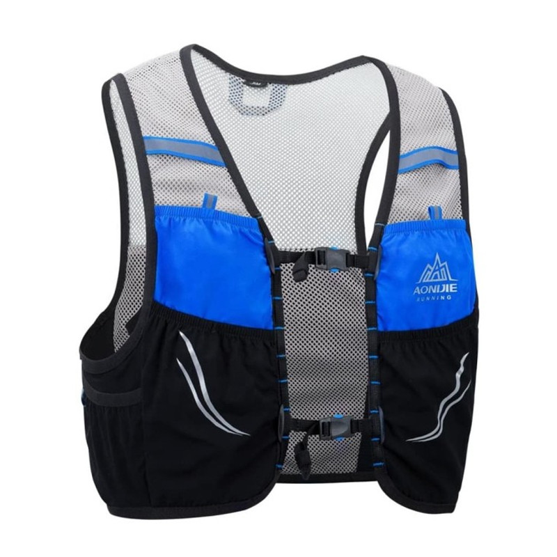 Jual Baju Lari Aonijie Hydration Backpack Vest 2.5L Black Blue Original C932-Black-Blue - hoopspoint.com