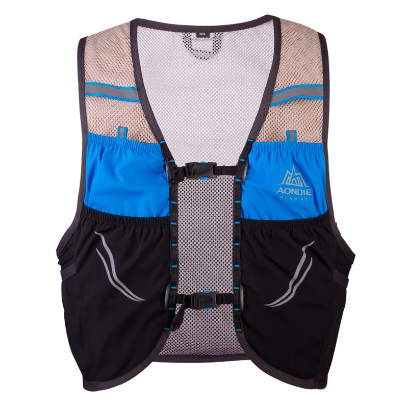 Jual Baju Lari Aonijie Hydration Backpack Vest 2.5L Black Blue Original C932-Black-Blue - www.hoopspoint.com