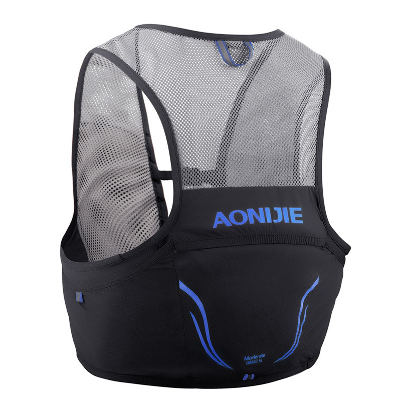 Jual Baju Lari Aonijie Hydration Backpack Vest 2.5L Black Blue Original C932-Black-Blue - hoopspoint.com