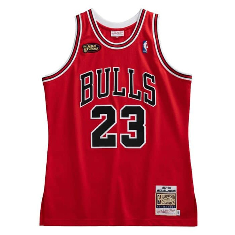 Jual Baju Basket Mitchell N Ness Authentic Michael Jordan Chicago Bulls 1997-98 Jersey Red Original Cbuunrd97Mjo - hoopspoint.com