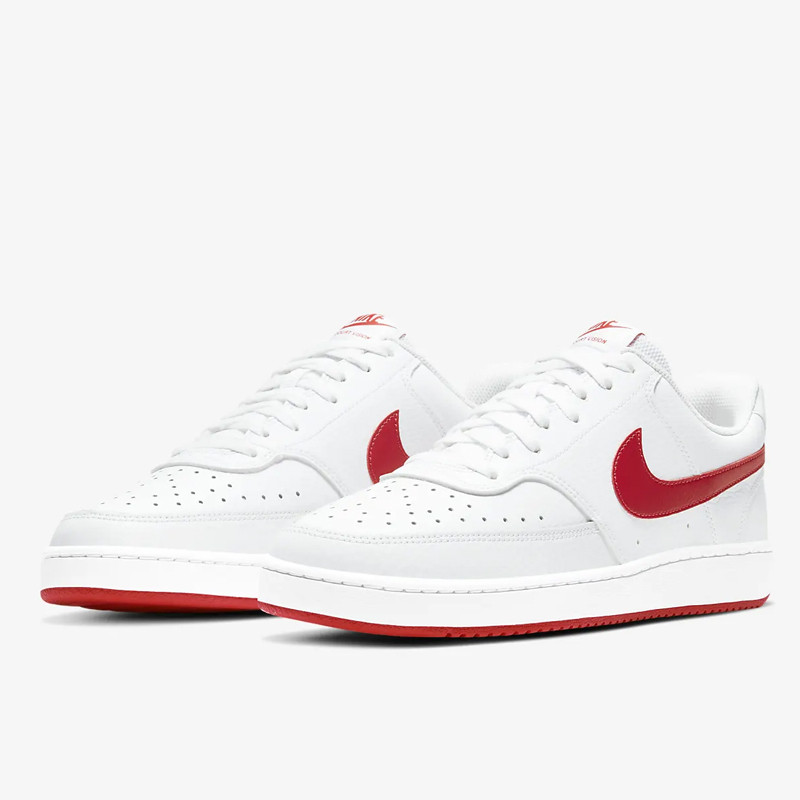 Jual Sepatu Sneakers Nike Court Vision Low White Red Original Cd5463-102 - hoopspoint.com