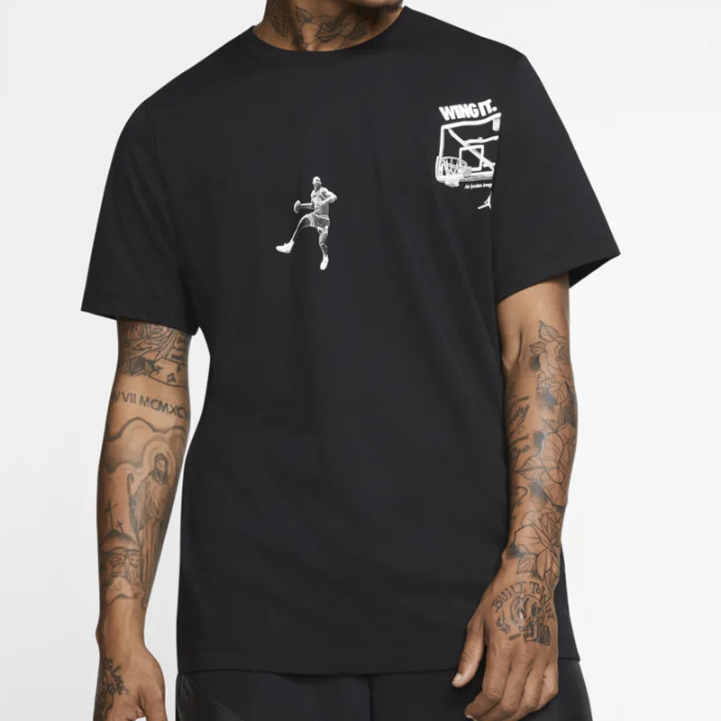 Jual Baju Basket Air Jordan Photo Wing It Ss Crew Tee Black Original Cd5644-010 - hoopspoint.com
