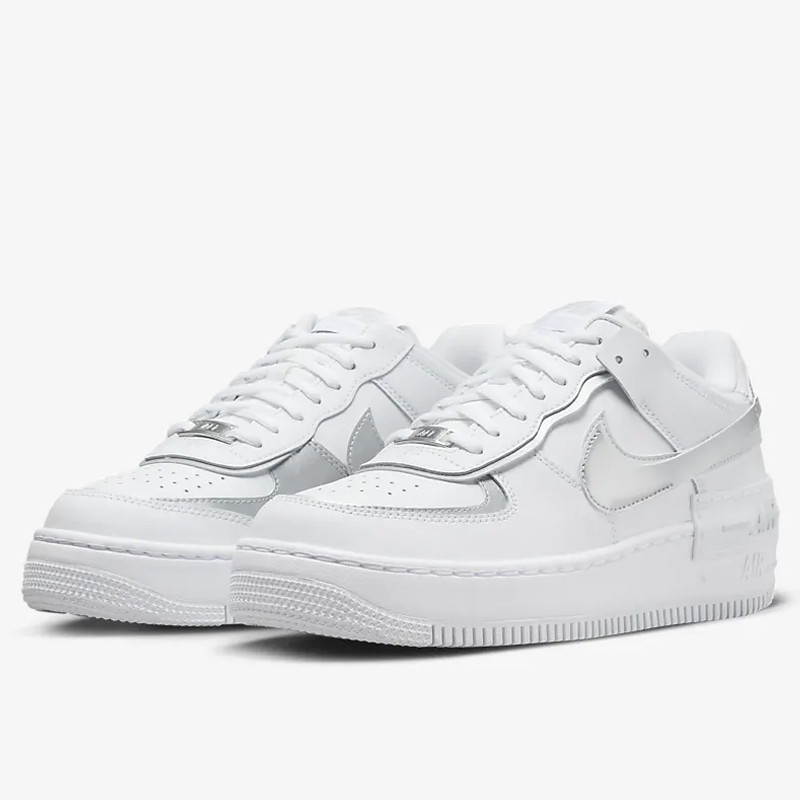 Jual Sepatu Sneakers Wanita Nike Wmns Air Force 1 Shadow Pure Platinum Original Ci0919-119 - hoopspoint.com