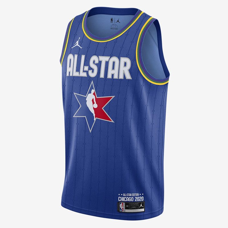 Jual Baju Basket Air Jordan Lebron James Nba All-Star Swingman Jersey Blue Original Cj1059-400 - hoopspoint.com