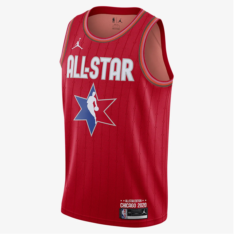 Jual Baju Basket Air Jordan Lebron James Nba All-Star Swingman Jersey Red Original Cj1063-657 - hoopspoint.com