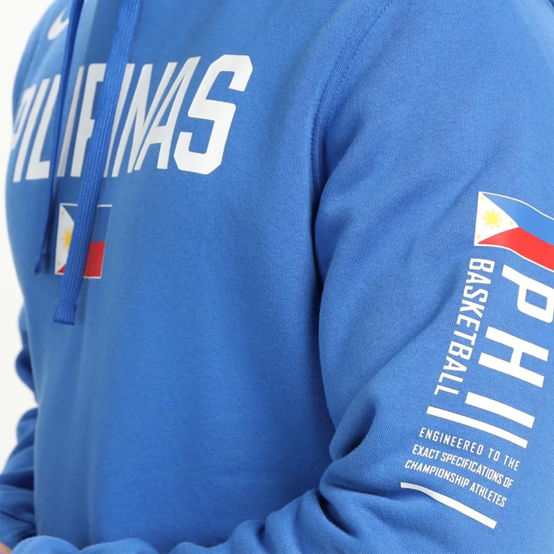 Jual Baju Sneakers Nike Philippines Basketball Team Fleece Pullover Blue Original Cj7622-483 - hoopspoint.com