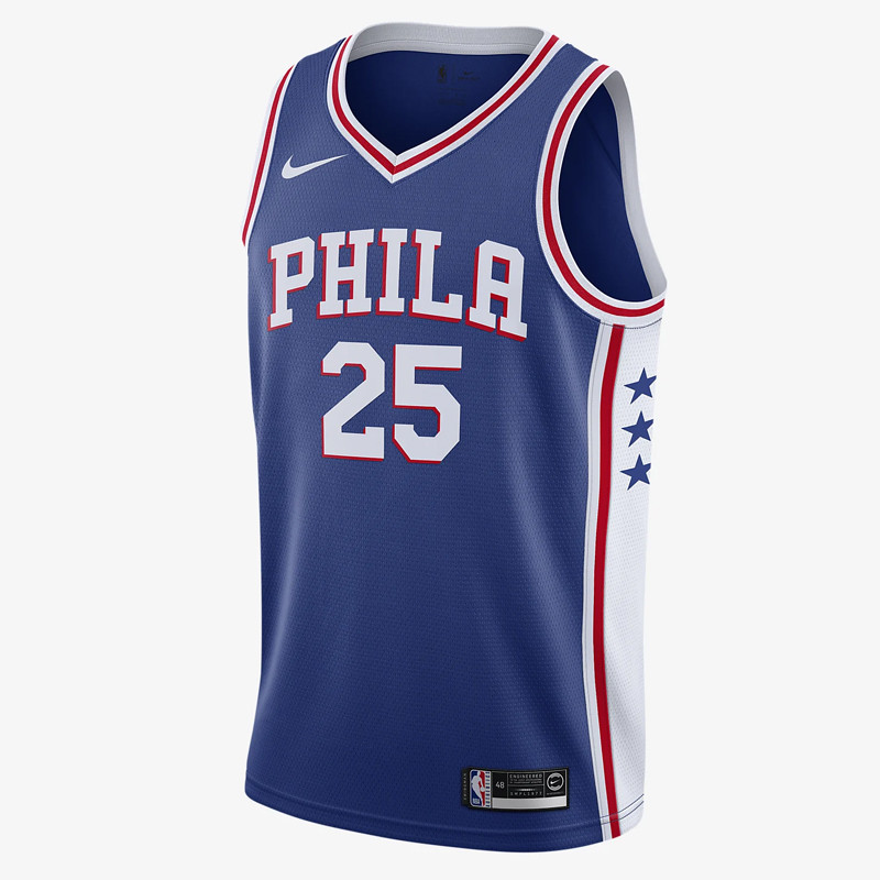 Jual Baju Basket Nike Ben Simmons Icon Edition Swingman Jersey Blue Original Cj7678-497 - hoopspoint.com