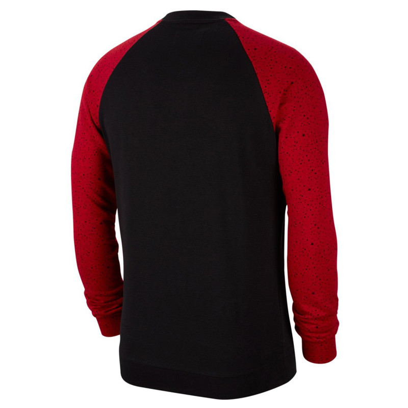 Jual Baju Basket Air Jordan Jumpman Classics Fleece Crew Black Gym Red Original Ck2848-010 - hoopspoint.com