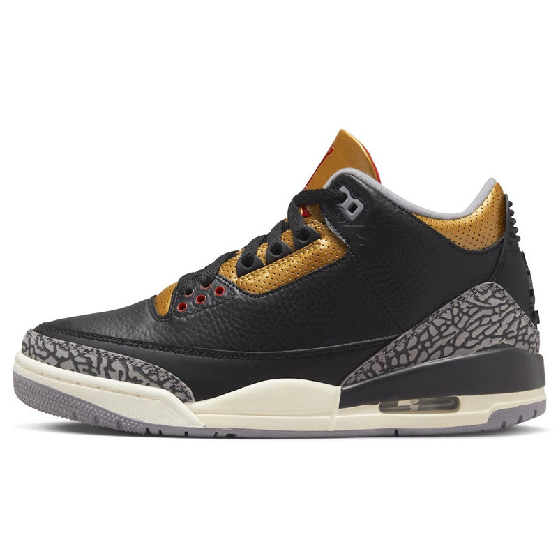 Jual Sepatu Basket Wanita Air Jordan Wmns Aj 3 Retro Black Gold Original Ck9246-067 - hoopspoint.com