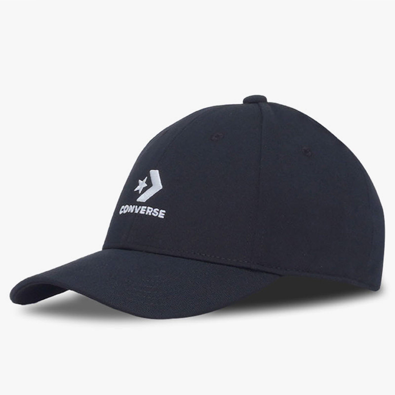 Jual Topi Sneakers Converse Logo Lock-Up Baseball Hat Black Original Con22130-A01 - hoopspoint.com