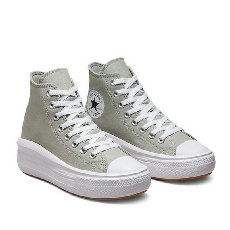 Jual Sepatu Sneakers Wanita Converse Wmns Chuck Taylor All Star Move Platform Grey Original Cona00562C - hoopspoint.com