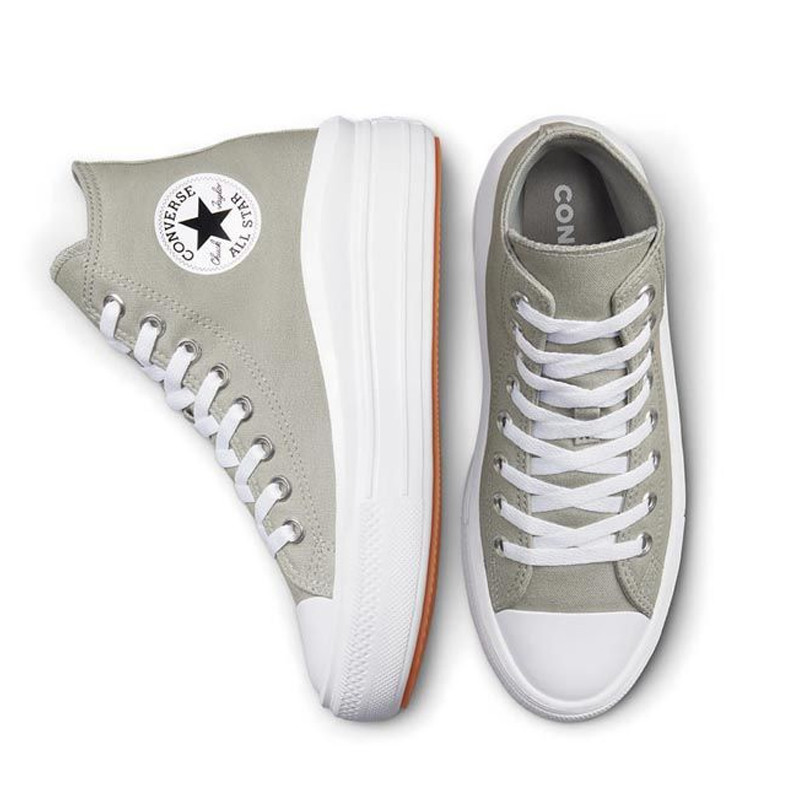 Jual Sepatu Sneakers Wanita Converse Wmns Chuck Taylor All Star Move Platform Grey Original Cona00562C - hoopspoint.com