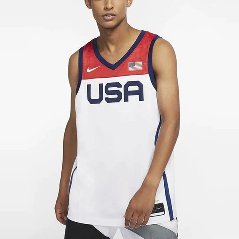 Jual Baju Basket Nike Usa National Team Fiba Jersey White Original Cq0147-100 - hoopspoint.com