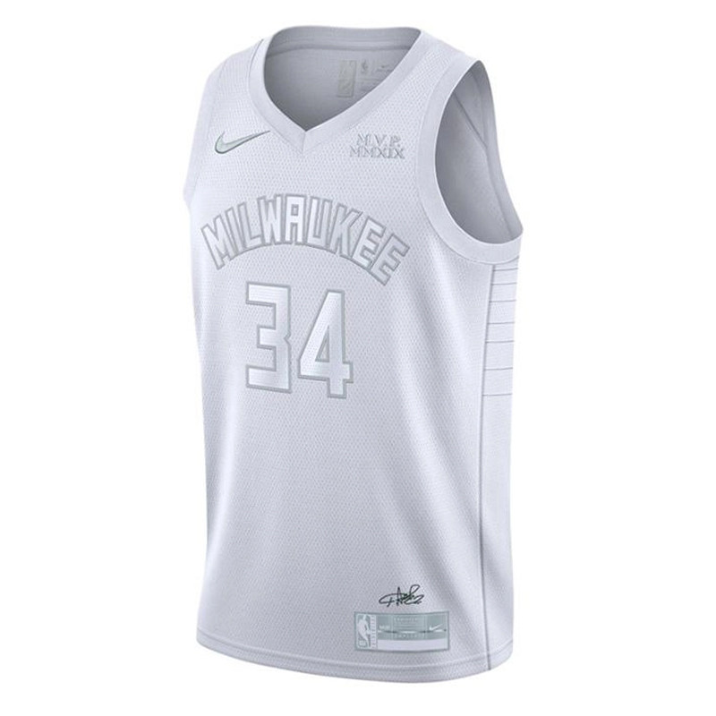 Jual Baju Basket Nike Nba Mvp Giannis Antetokounmpo 20 Swingman Jersey White Original Ct4209-100 - hoopspoint.com