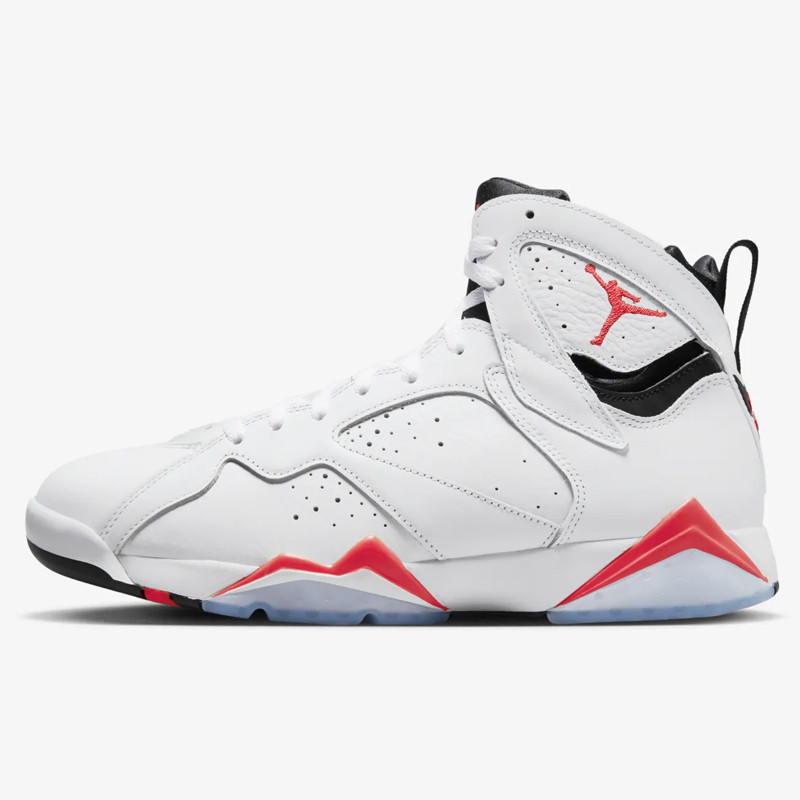 Jual Sepatu Sneakers Air Jordan Aj 7 Retro White Infrared Original Cu9307-160 - hoopspoint.com