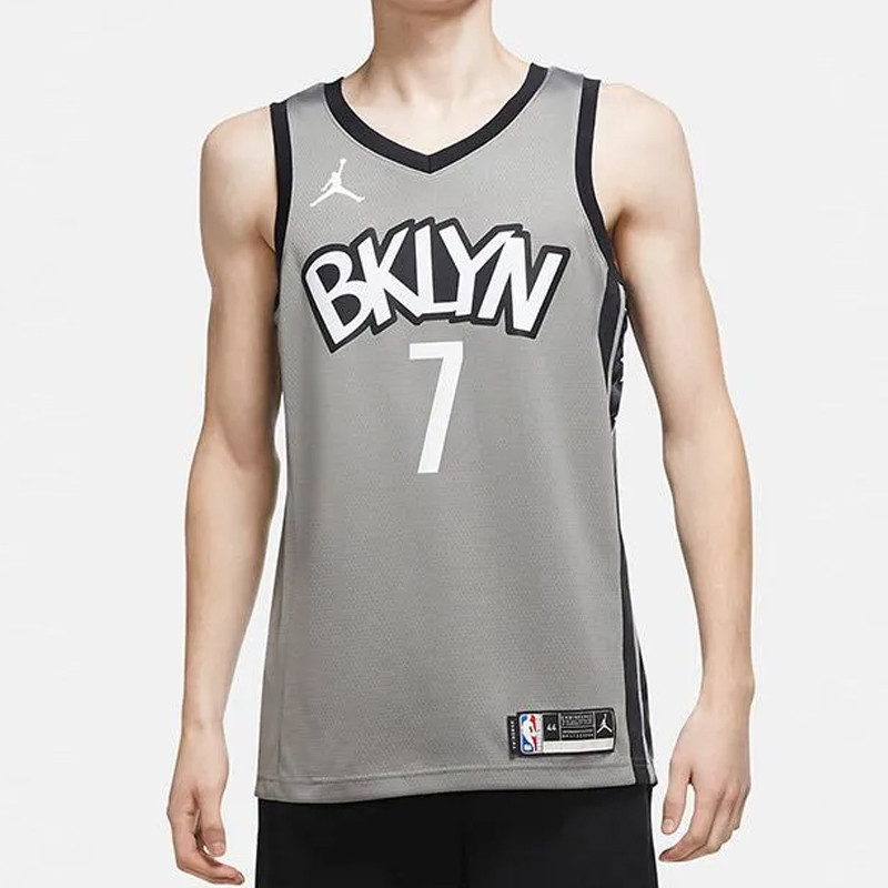 Jual Baju Basket Air Jordan Kevin Durant Brooklyn Nets Statement Edition Swingman Jersey Dark Steel Grey Original Cv9469-005 - hoopspoint.com