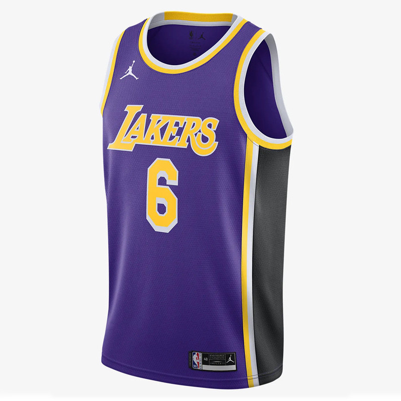 Jual Baju Basket Air Jordan Lebron James La Lakers Statement Edition Swingman Jersey Purple Original Cv9481-513 - www.hoopspoint.com