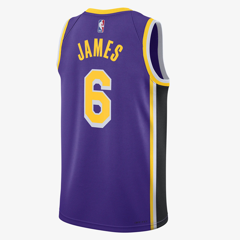 Jual Baju Basket Air Jordan Lebron James La Lakers Statement Edition Swingman Jersey Purple Original Cv9481-513 - www.hoopspoint.com