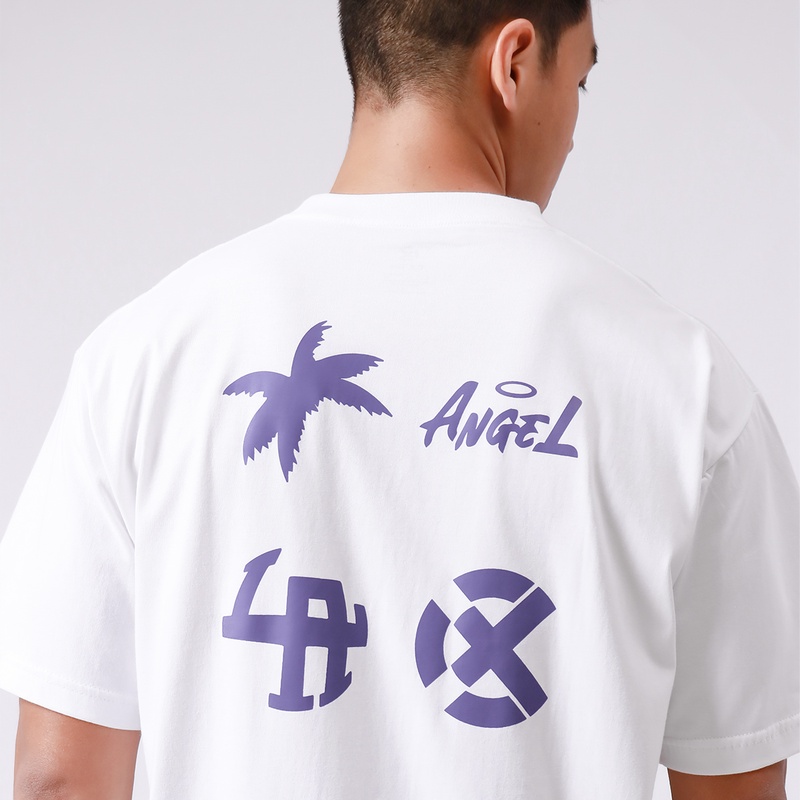 Jual Baju Basket Rechampx Cx Tee City La White Original Cx-B020715-155 - hoopspoint.com