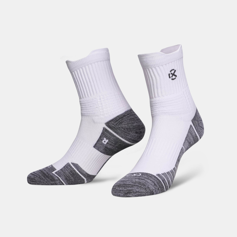 Jual Kaos Kaki Basket Rechampx Prime Quarter Socks 1X White Grey Original Cx-B320101-100 - hoopspoint.com